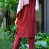 SELENA TUNIC SET (MAROON)