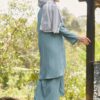 LARISSA TEXTURED KURUNG(GREYISH TURQOISE)