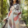 DANELA PRINTED KAFTAN (SILVER GREY)