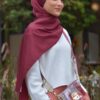 ELINA CLASSY SHAWL (BURGUNDY)