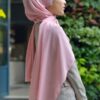 BASIC PLAIN HEAVY CHIFFON (ROSE PINK)