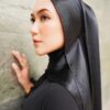 0f80132b561258d869deb6a78d61c4d01656140454.jpg MEDYNA TEXTURE PLAIN SHAWL (BLACK)