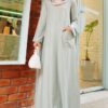 ROZAELLA PLAIN DRESS (SOFT MINT)