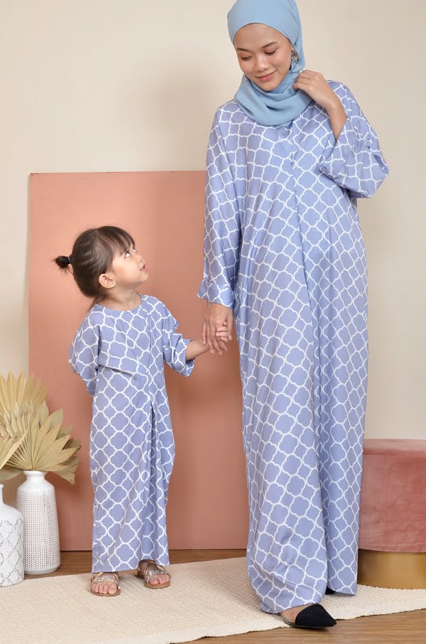 CLOVIA LONG KAFTAN KIDS (PALE SKY BLUE)