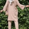 SELENA TUNIC SET (NUDE BROWN)