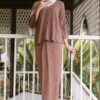 LORENNA TEXTURED KURUNG (COFFEE BEAN)