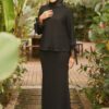 FLORENCE PLEATED KURUNG (BLACK)