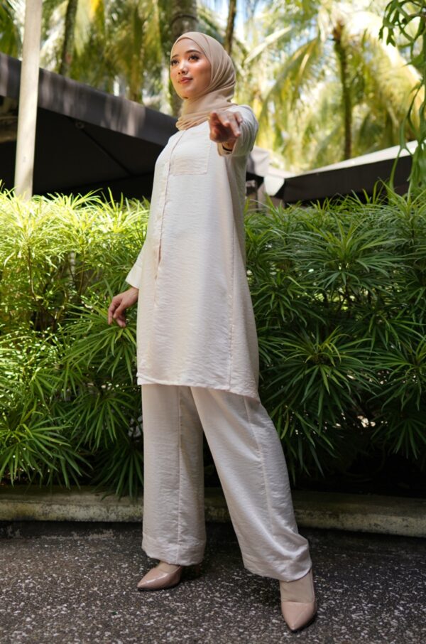 LOVEE TUNIC SET (CREAM BLUSH)