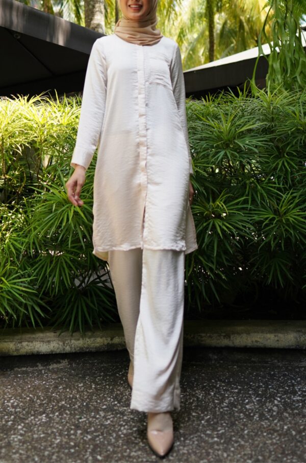 LOVEE TUNIC SET (CREAM BLUSH)