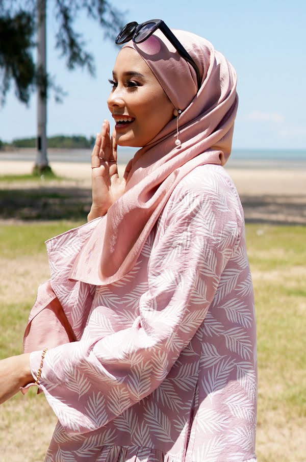 ELINA CLASSY SHAWL (DUSTY ROSE)
