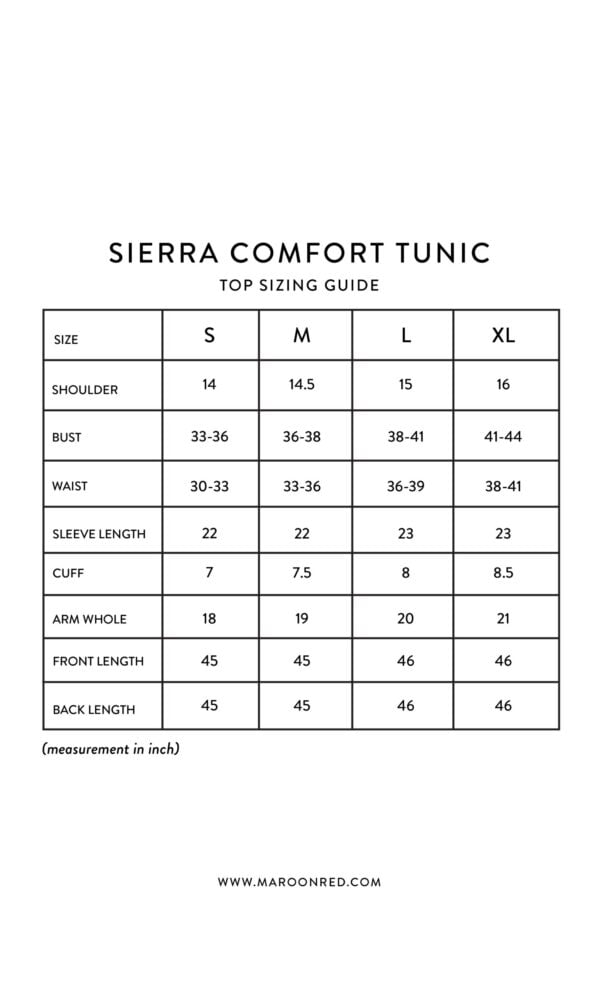 SIERRA COMFORT TUNIC (MACAROON CREAM)