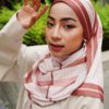 AUDREY PRINTED SHAWL (CORAL PINK)