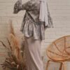 LILY FLORAL KURUNG (SHARK GREY)