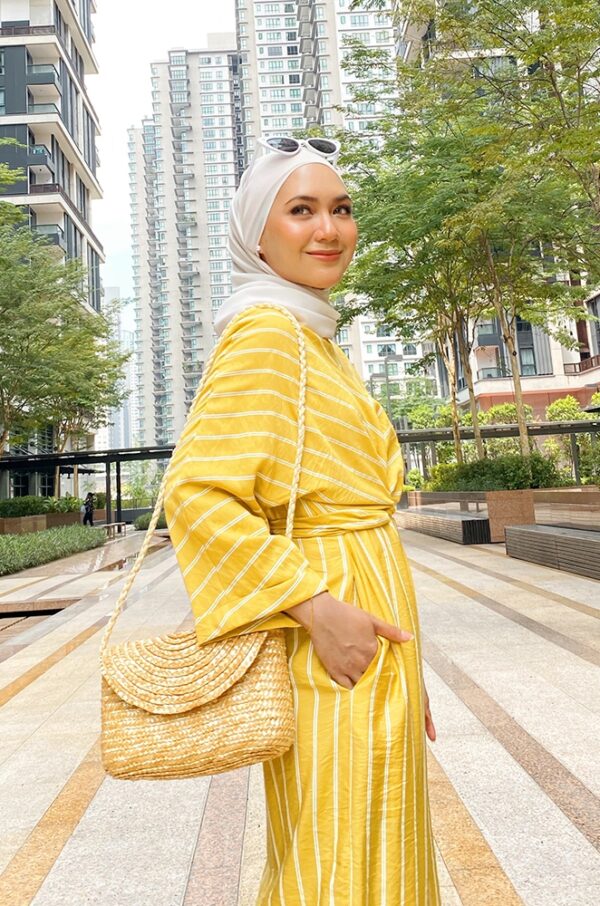 NAOMI WRAP DRESS (YELLOW)