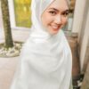 MEDYNA TEXTURE PLAIN SHAWL (SNOW WHITE)