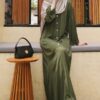 ALEEYA PLAIN JUBAH (ARMY GREEN)