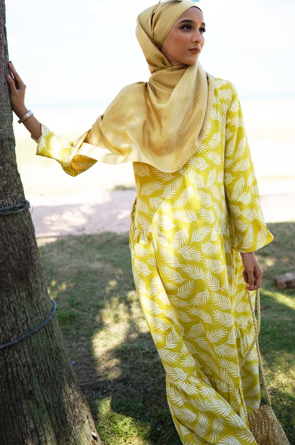 ARRABELL PRINTED DRESS (PINEAPPLE)