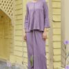 LORENNA TEXTURED KURUNG (PURPLE YAM)