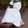 ARRABELL PRINTED DRESS (SKYBLUE)