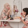 WINNIE FLORAL KURUNG (ORENG BEIGE)