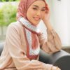 CECILIA PRINTED SQUARE (DARK CORAL)