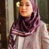 ATILIA PRINTED SQUARE (DARK PURPLE)