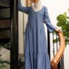 MILANI PLAIN DRESS (BLUE)