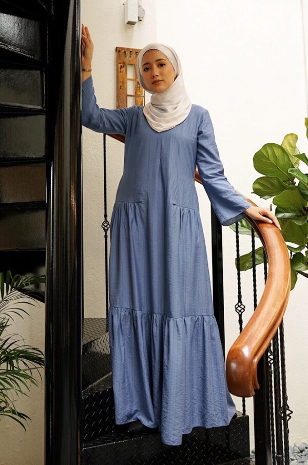 MILANI PLAIN DRESS (BLUE)