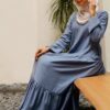 MILANI PLAIN DRESS (BLUE)