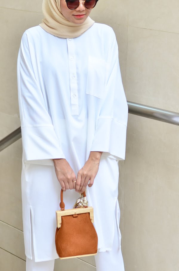 SELENA TUNIC SET (WHITE)