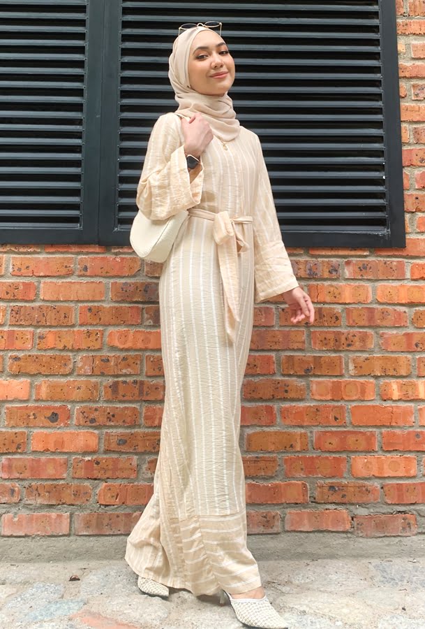 CANDY STRIPED DRESS (CHOICE CREAM)