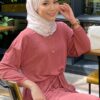 ELLA CASUAL SET (CORAL RED)