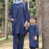 SELENA TUNIC SET (NAVY BLUE)