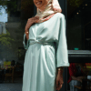ARIA WRAP DRESS (MINT GREEN)