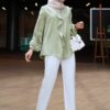 LAYLA RUFFLE TOP (PISTACHIO GREEN)