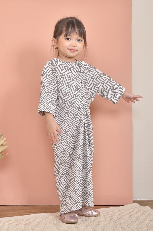 NIKITA LONG KAFTAN KIDS (CAMOUFLAGE GREEN)