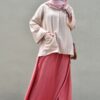 KAYLA STRIPE SET (CORAL BROWN)