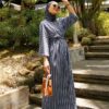 NAOMI WRAP DRESS (BLUE)