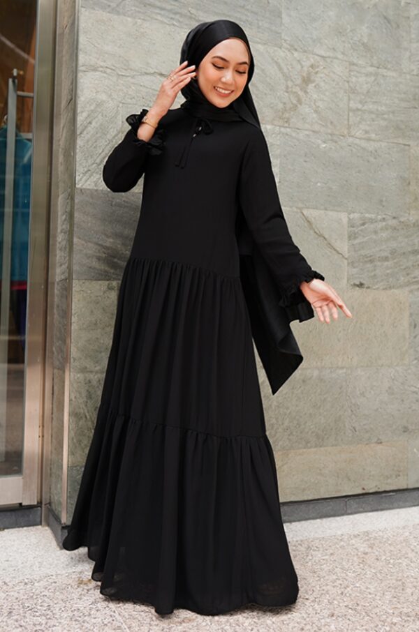 AMANI PLAIN DRESS (BLACK)
