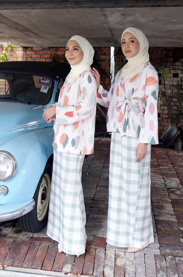 YURI KIMONO SET (LEAF GINGHAM)
