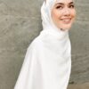 MEDYNA TEXTURE PLAIN SHAWL (SNOW WHITE)