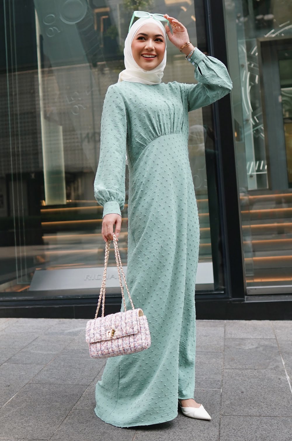 KYLIE DRESS (SEA GREEN)