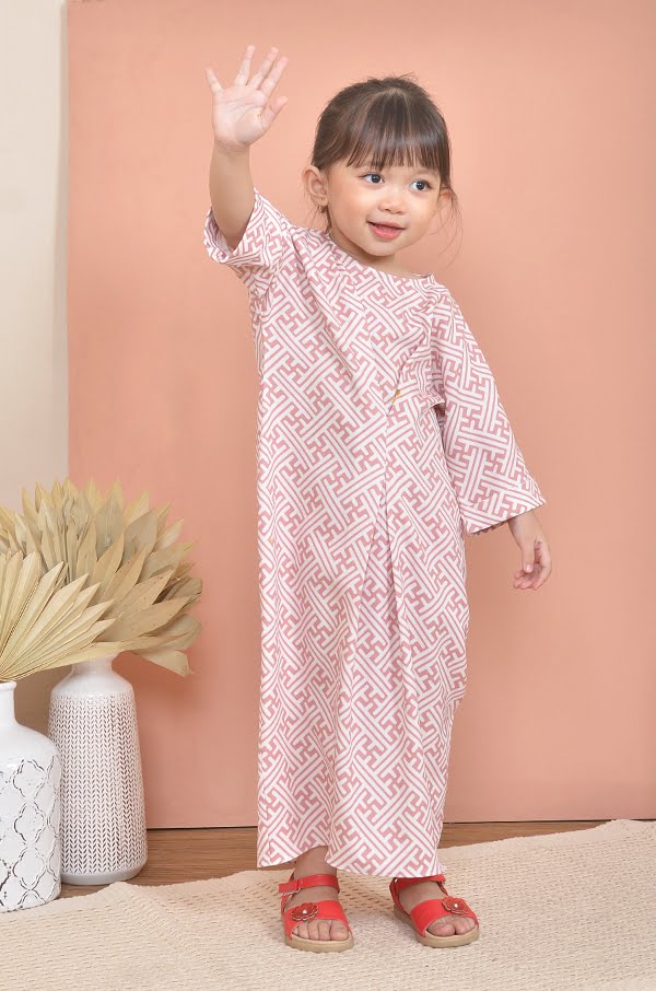 NIKITA LONG KAFTAN KIDS (BLUSH PEACH)