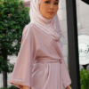 ARIA WRAP DRESS (ROSY PINK)