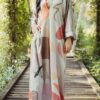DANELA PRINTED KAFTAN (SILVER GREY)