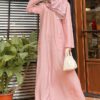 ROZAELLA PLAIN DRESS (BLUSH PINK)