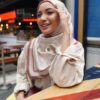 RUBY PRINTED SQUARE (NUDE BROWN)