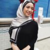 AUDREY PRINTED SHAWL (BLACK)