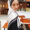 AUDREY PRINTED SHAWL (BLACK)