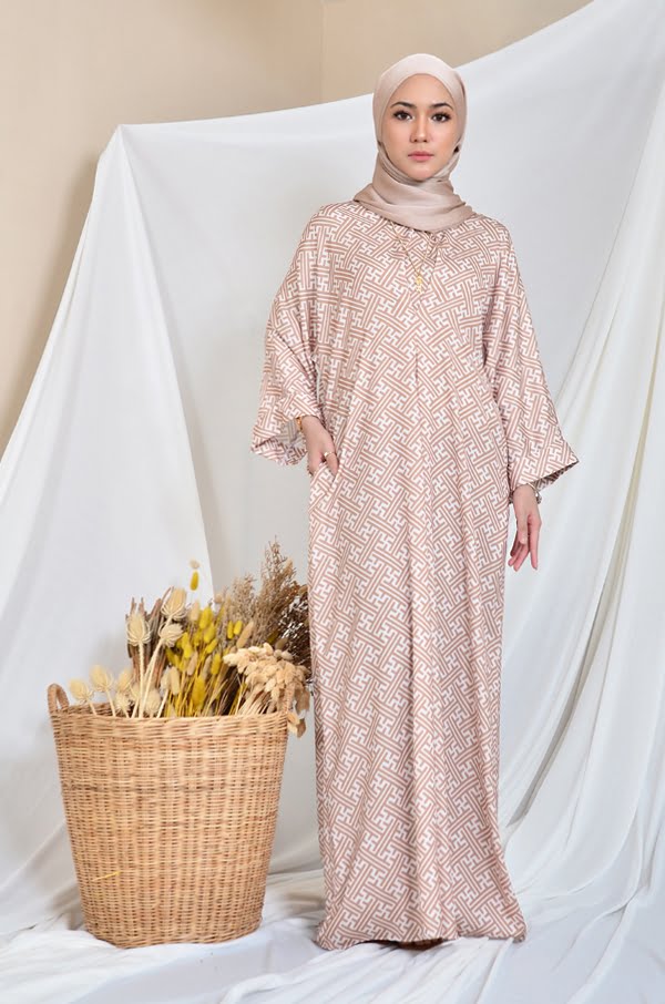 NIKITA LONG KAFTAN (TOFFEE CREAM)